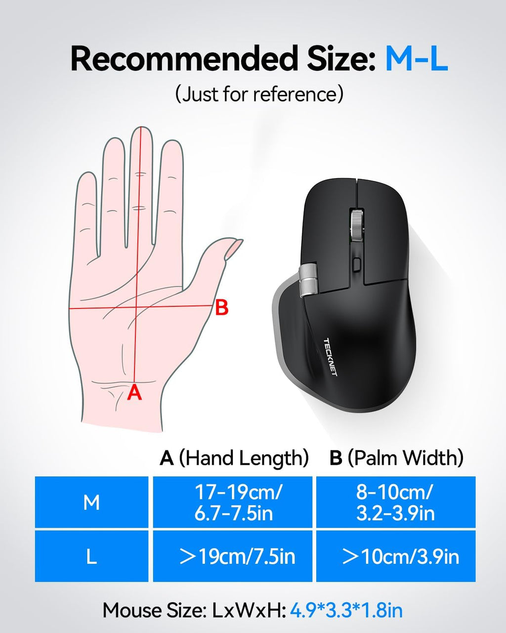 Wireless Gaming Mouse – Rechargeable, 700mAh Long Battery Life