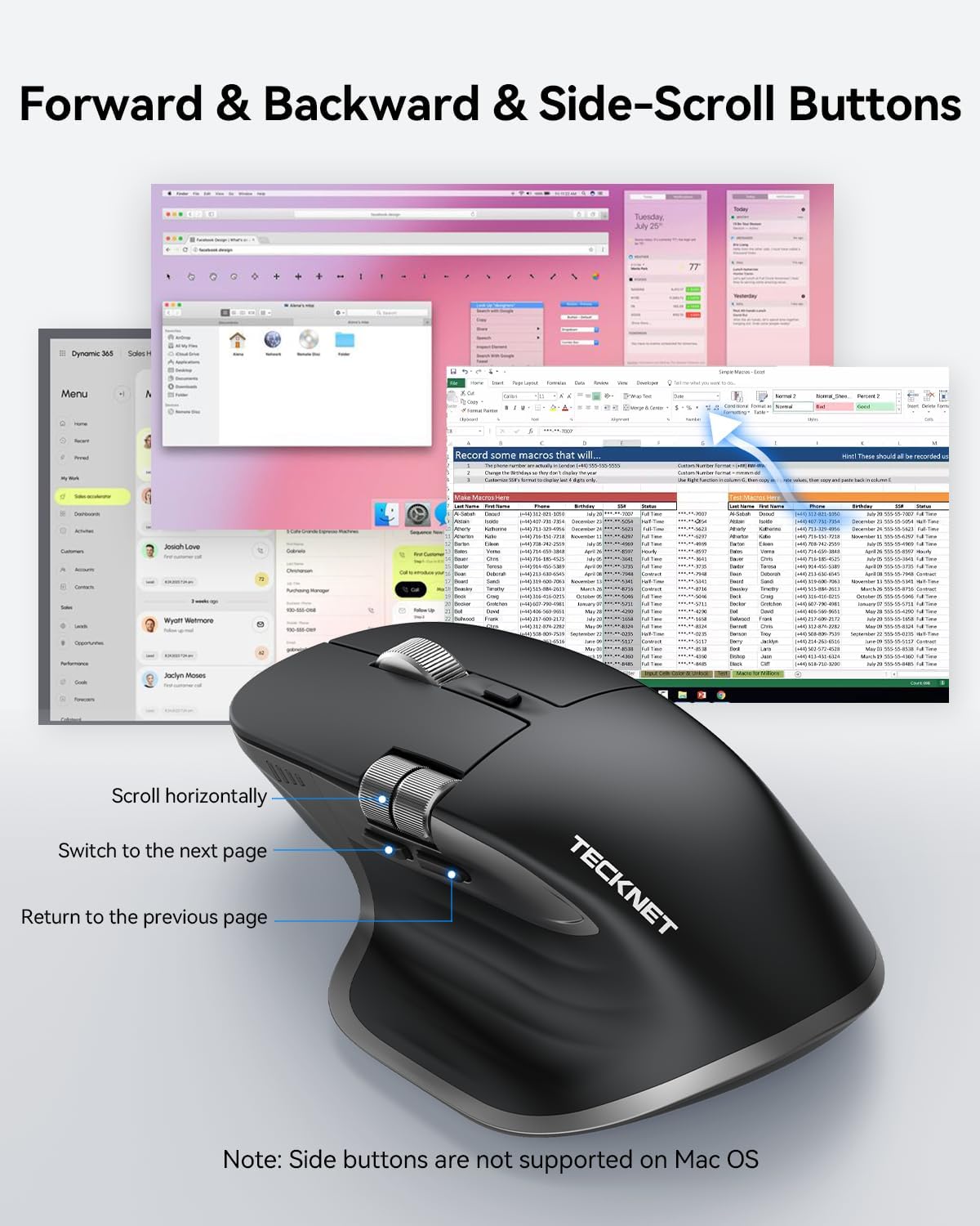 Wireless Gaming Mouse – Rechargeable, 700mAh Long Battery Life