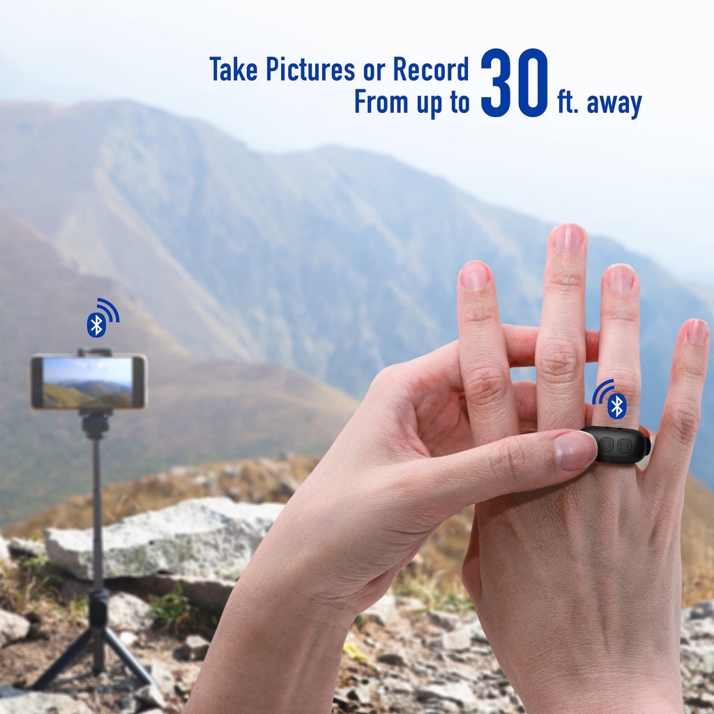 Hands-Free Bluetooth Ring – Scroll & Film Without Touching Your Phone